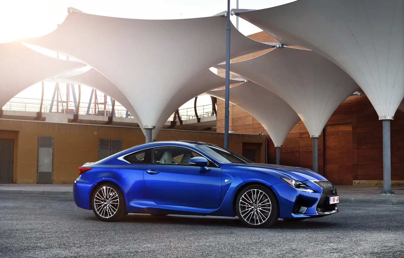 Фото обои синий, Lexus, лексус, RC F