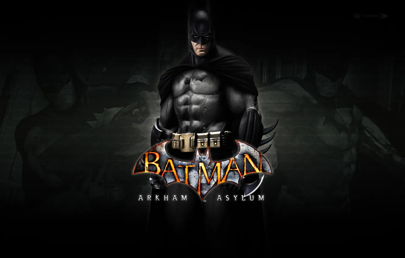 Фото обои взгляд, batman, Batman arkham asylum