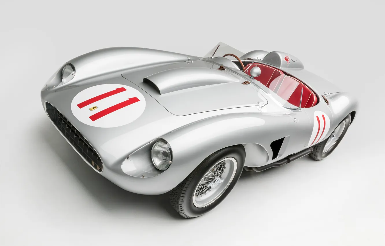 Фото обои Ferrari, Classic, 1957, Classic car, Sports car, Ferrari 625 TRC