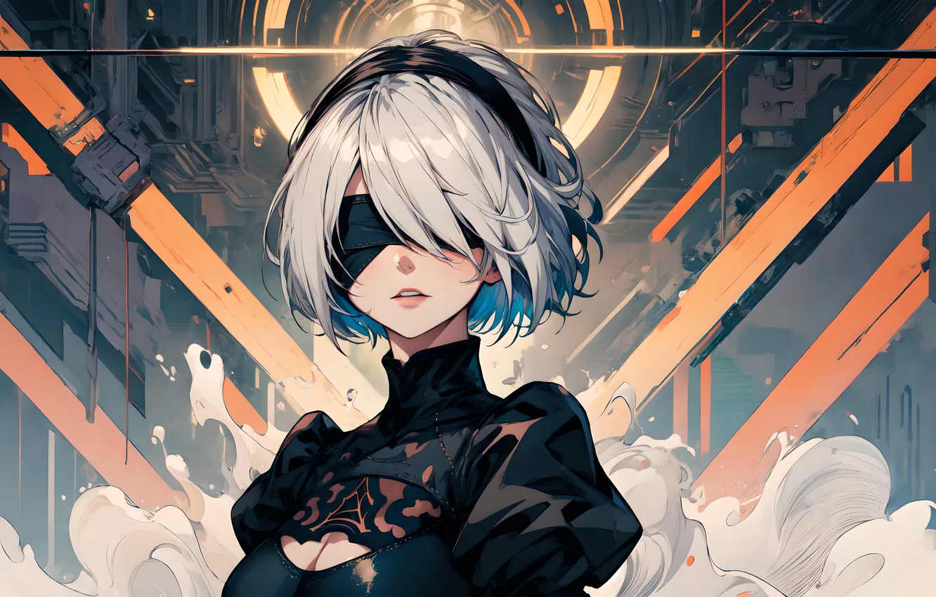 Фото обои girl, nier, nier automata