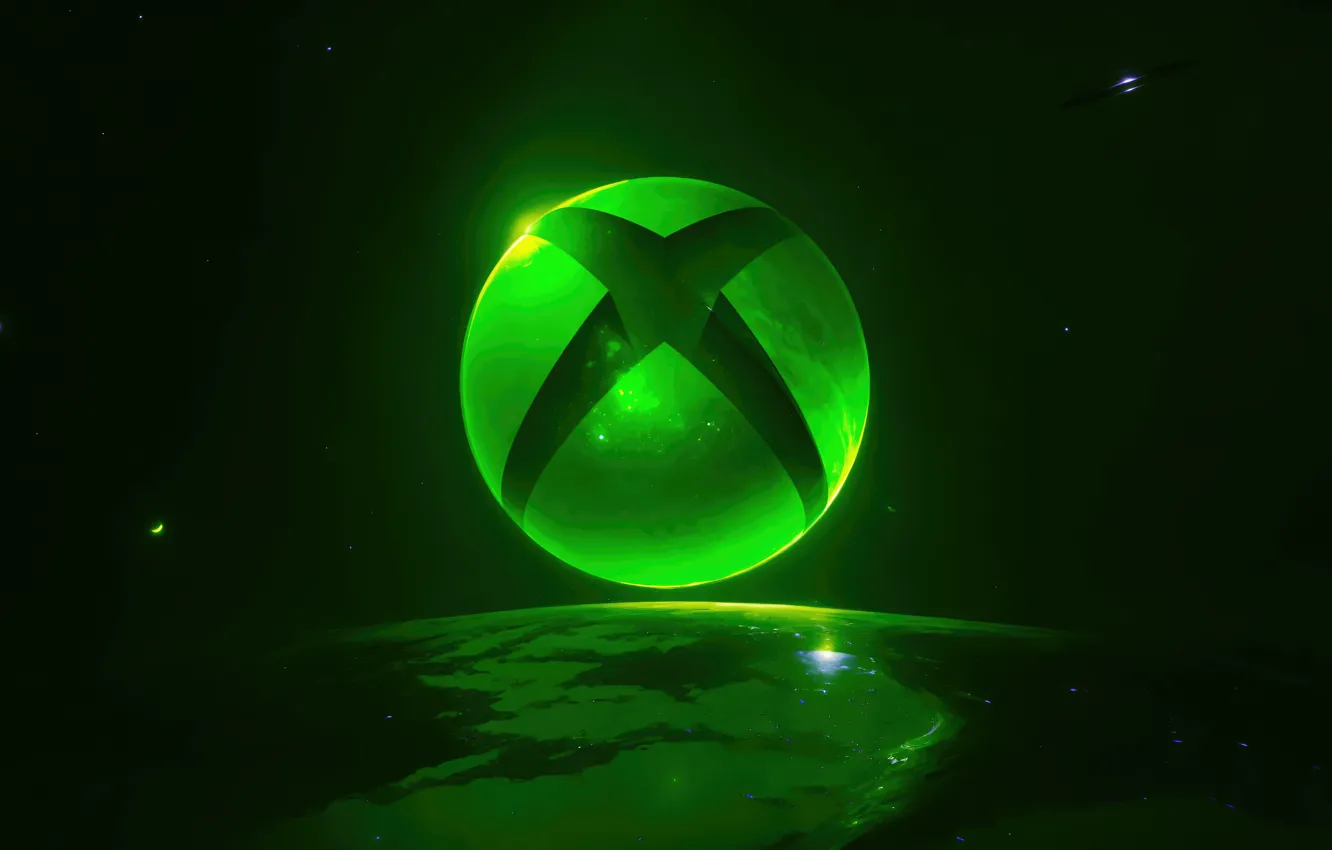 Фото обои logo, xbox, hi-tech