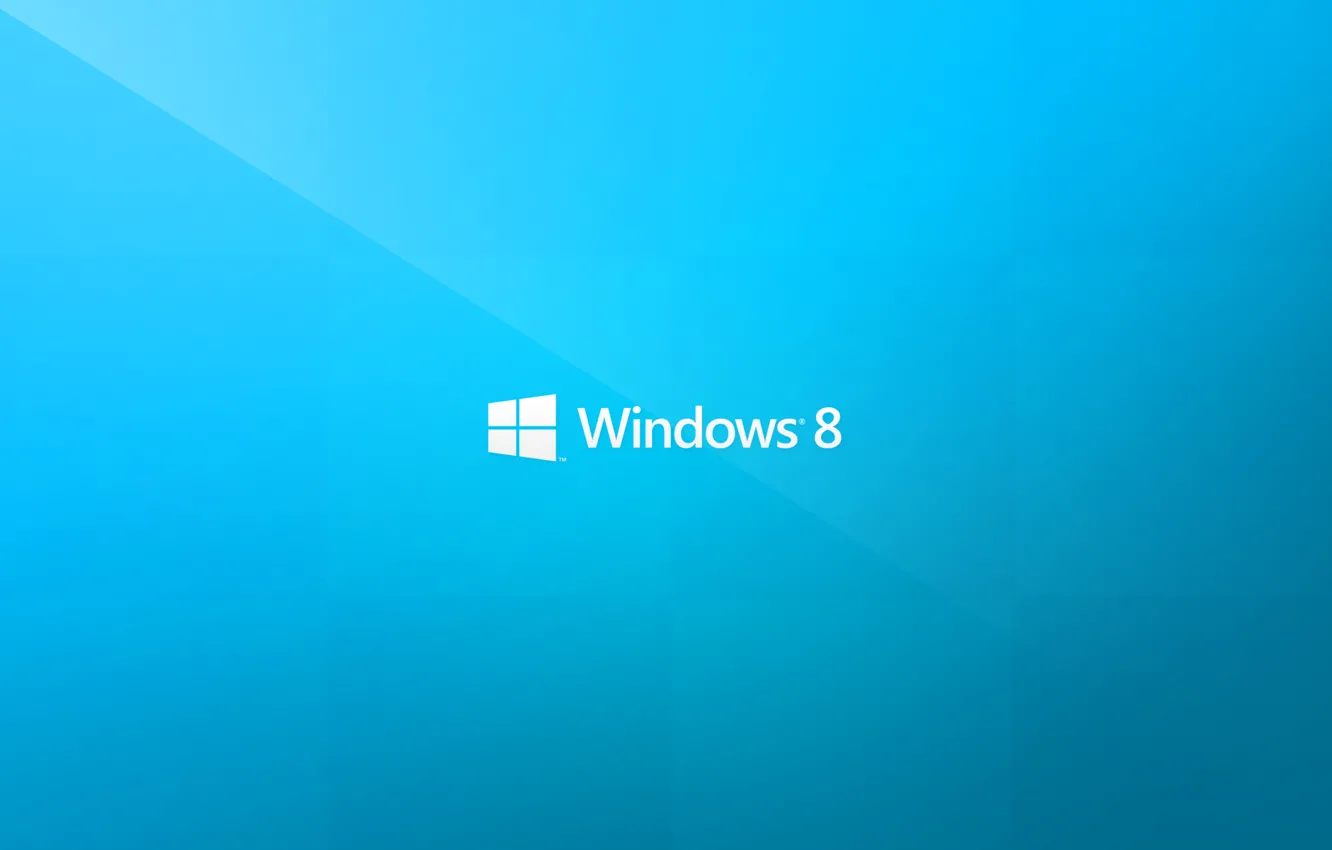 Фото обои логотип, microsoft, logo, синий фон, blue, бренд, hi-tech, windows 8