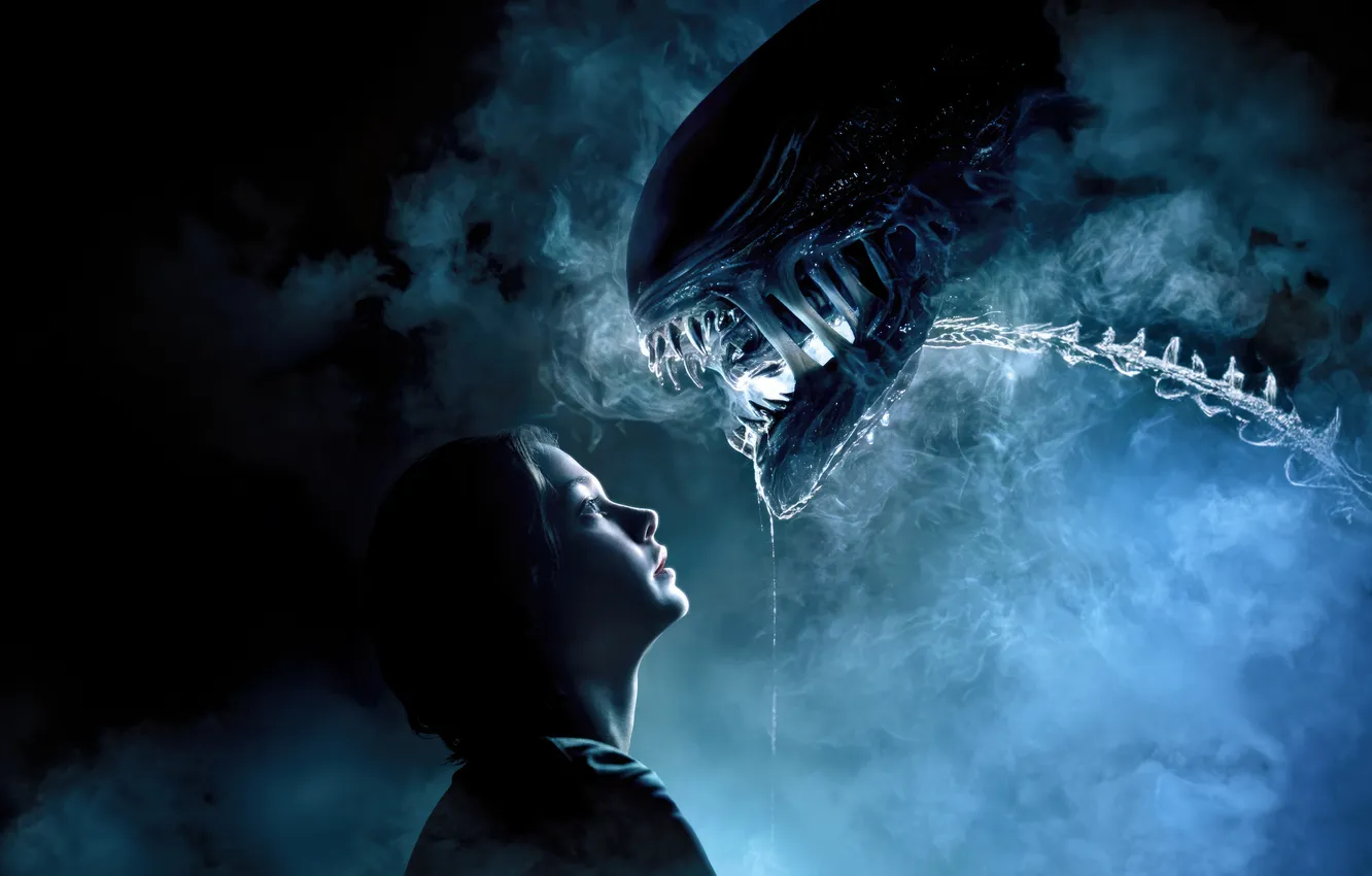 Фото обои alien, poster, 2024, romulus