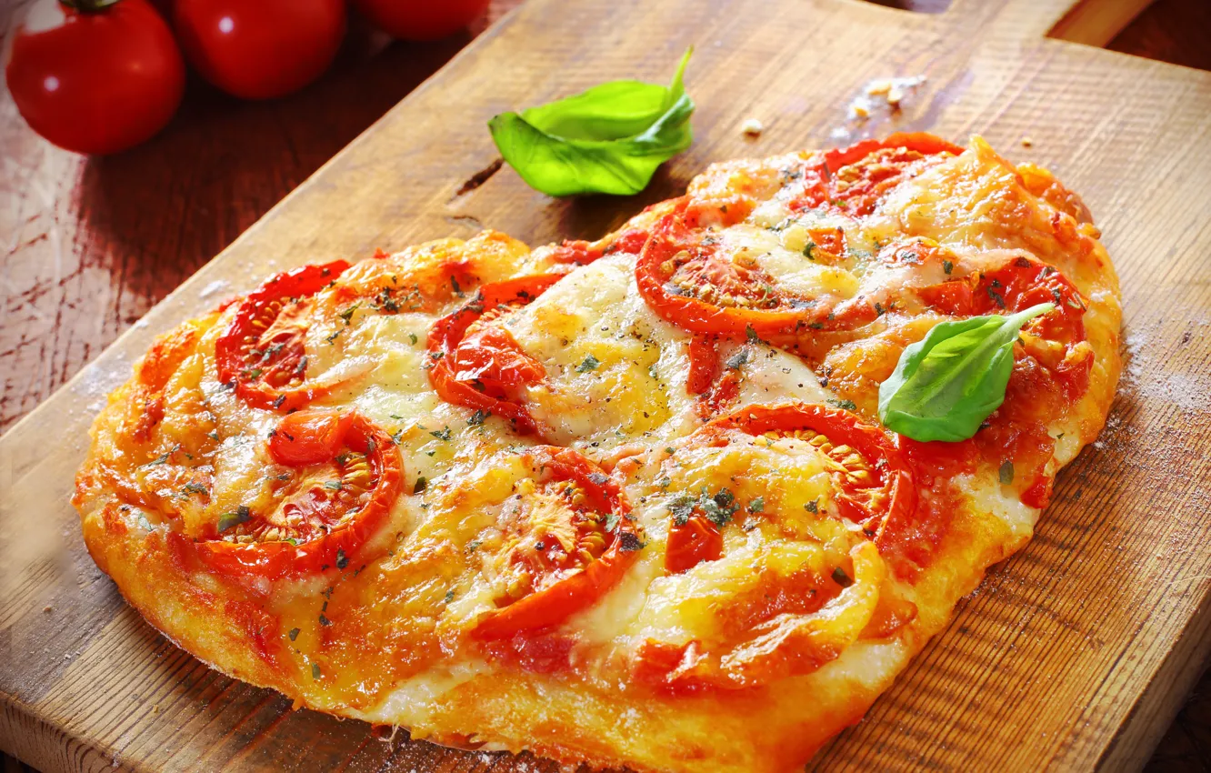 Фото обои зелень, green, еда, food, начинка, stuffing, пицца-сердце, pizza-heart