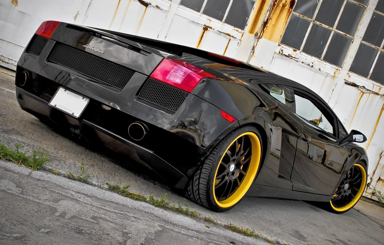 Фото обои Lamborghini, Gallardo, black