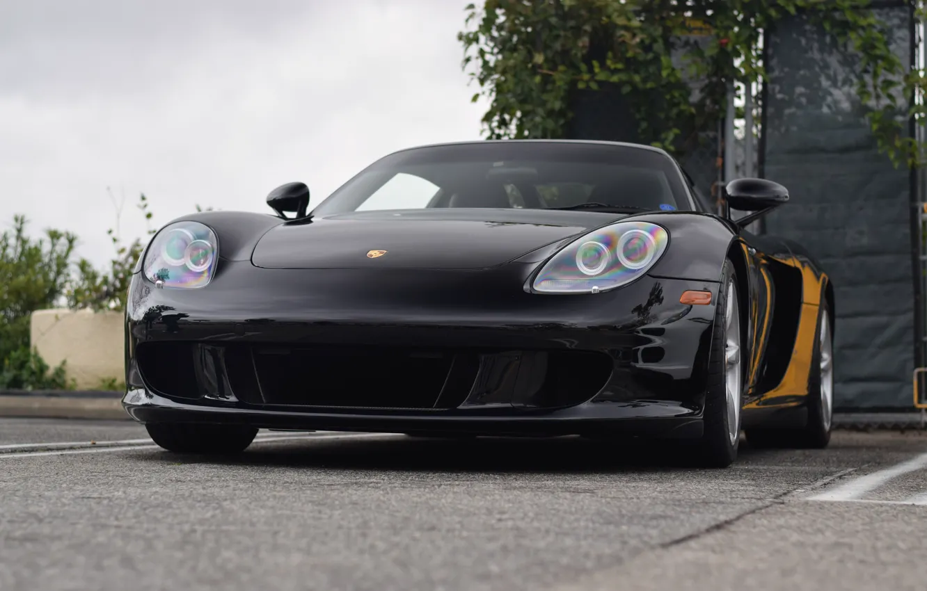 Фото обои Porsche, Black, Carrera