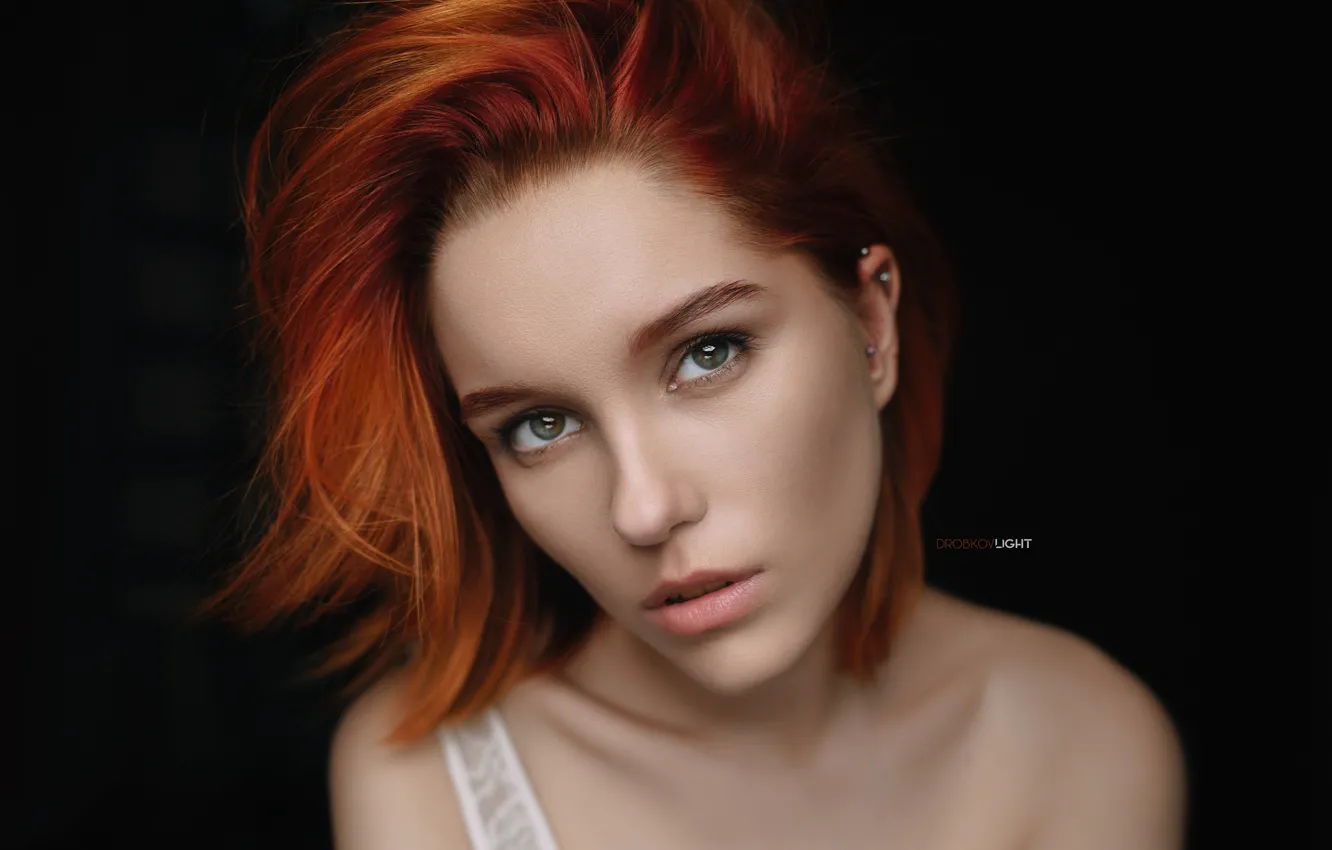 Фото обои волосы, портрет, Девушка, рыжая, Alexander Drobkov-Light, Мария Ларина