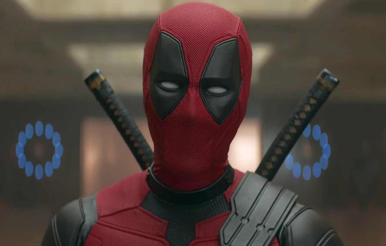 Фото обои маска, катаны, Дедпул, Deadpool & Wolverine
