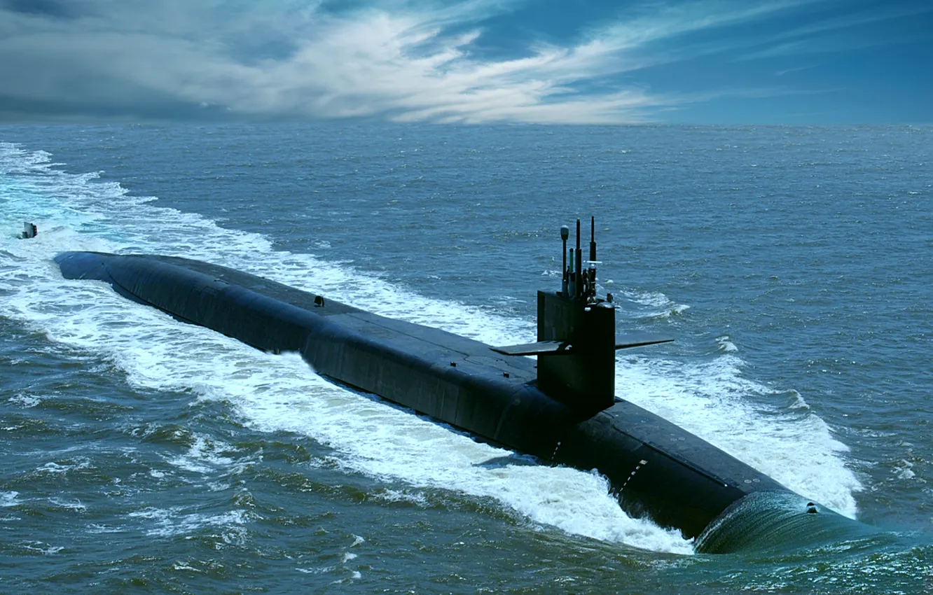 Фото обои подводная лодка, атомная, USS Florida
