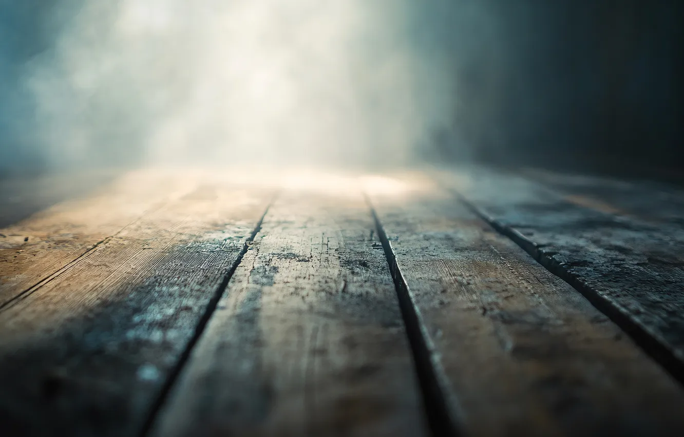 Фото обои туман, доски, ИИ-арт, НЕЙРОСЕТЬ