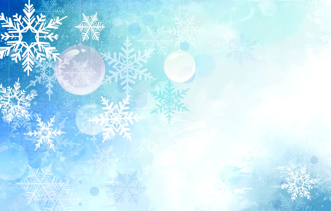 Фото обои зима, праздник, игрушка, вектор, текстура, шарик, снежинка