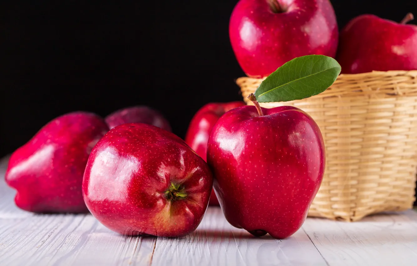Фото обои яблоки, красные, red, фрукты, fresh, fruit, apples
