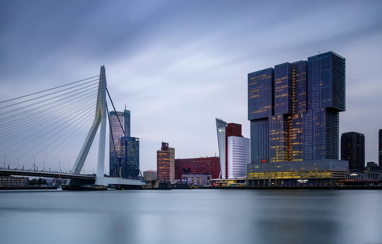Фото обои город, порт, Rotterdam