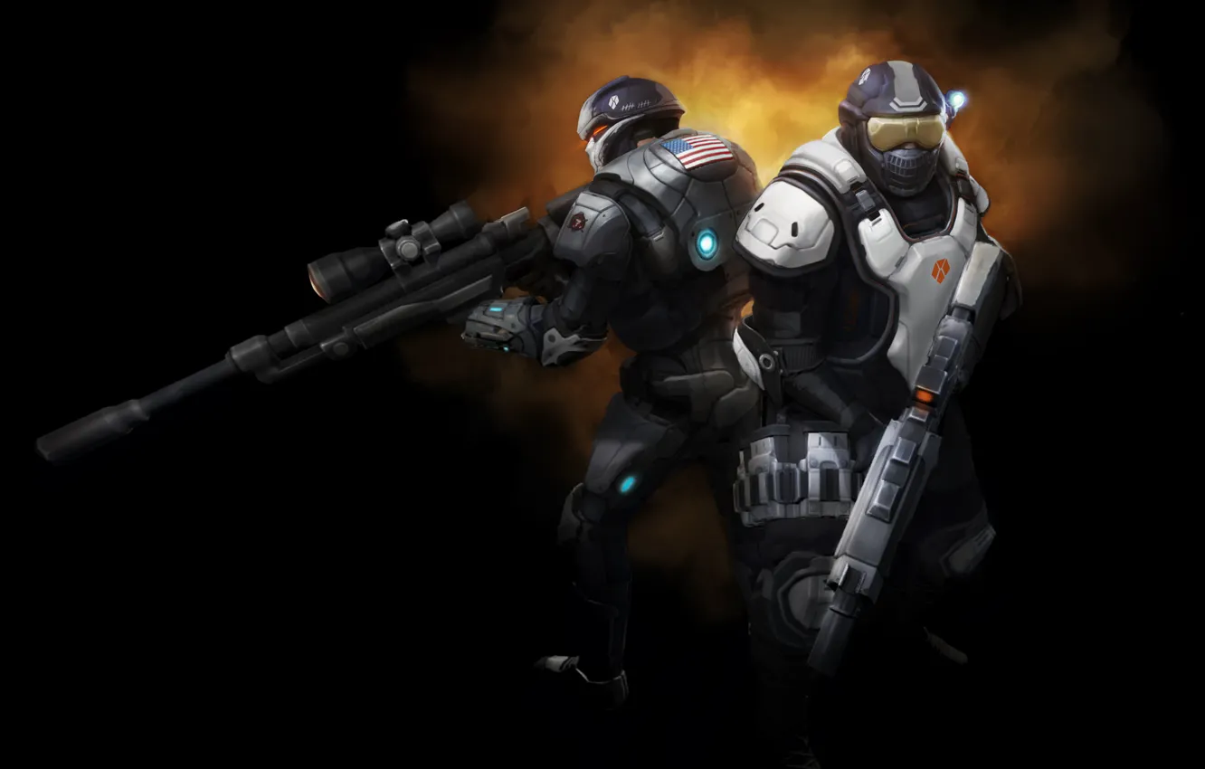 Фото обои оружие, игра, броня, XCOM, напарники, солдаты., Enemy unknown