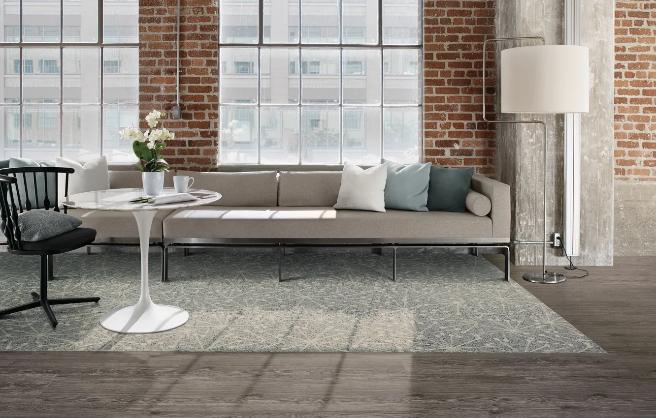 Фото обои стиль, интерьер, гостиная, лофт