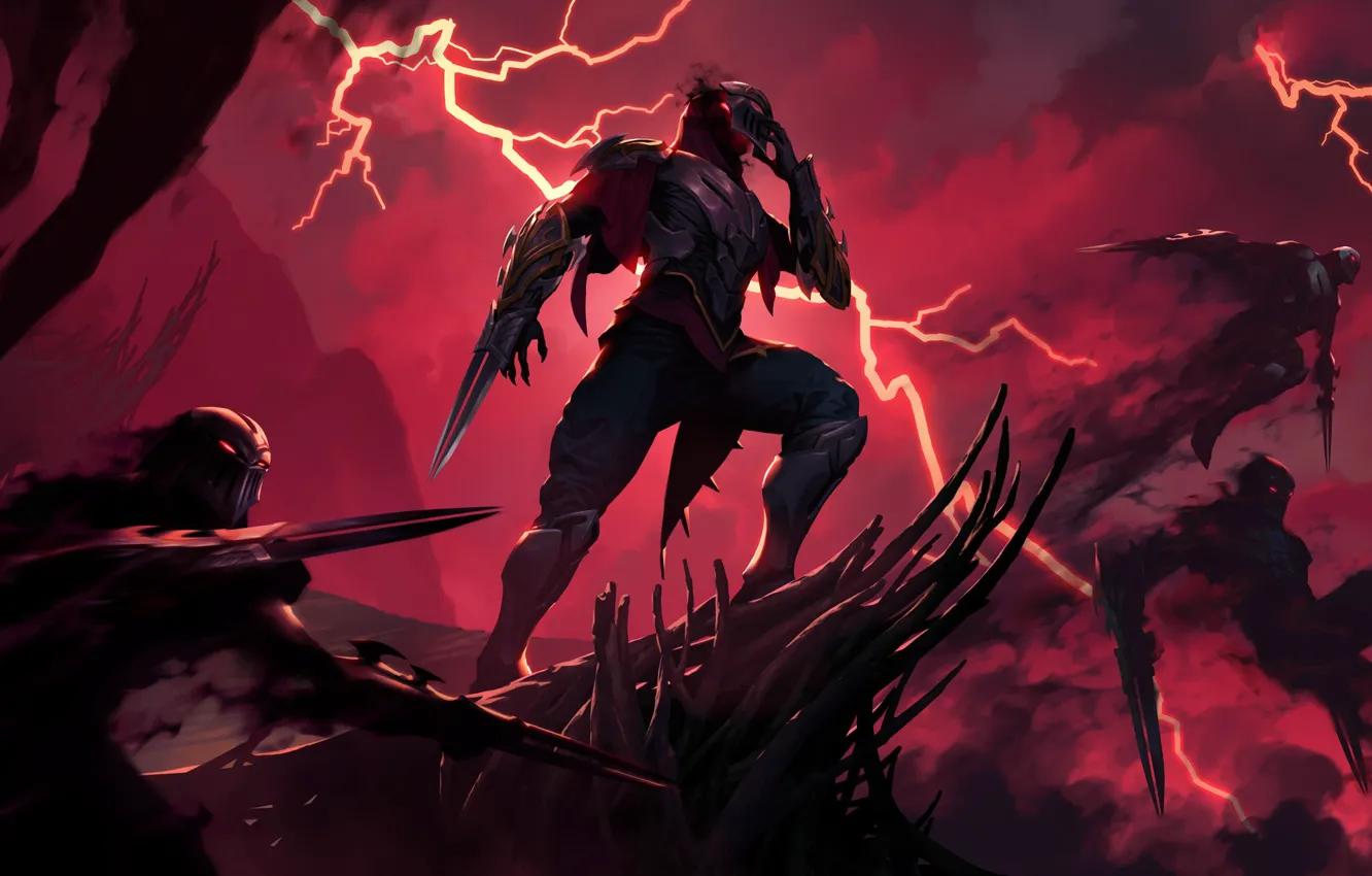 Фото обои Ниндзя, Zed, Legends of Runeterra
