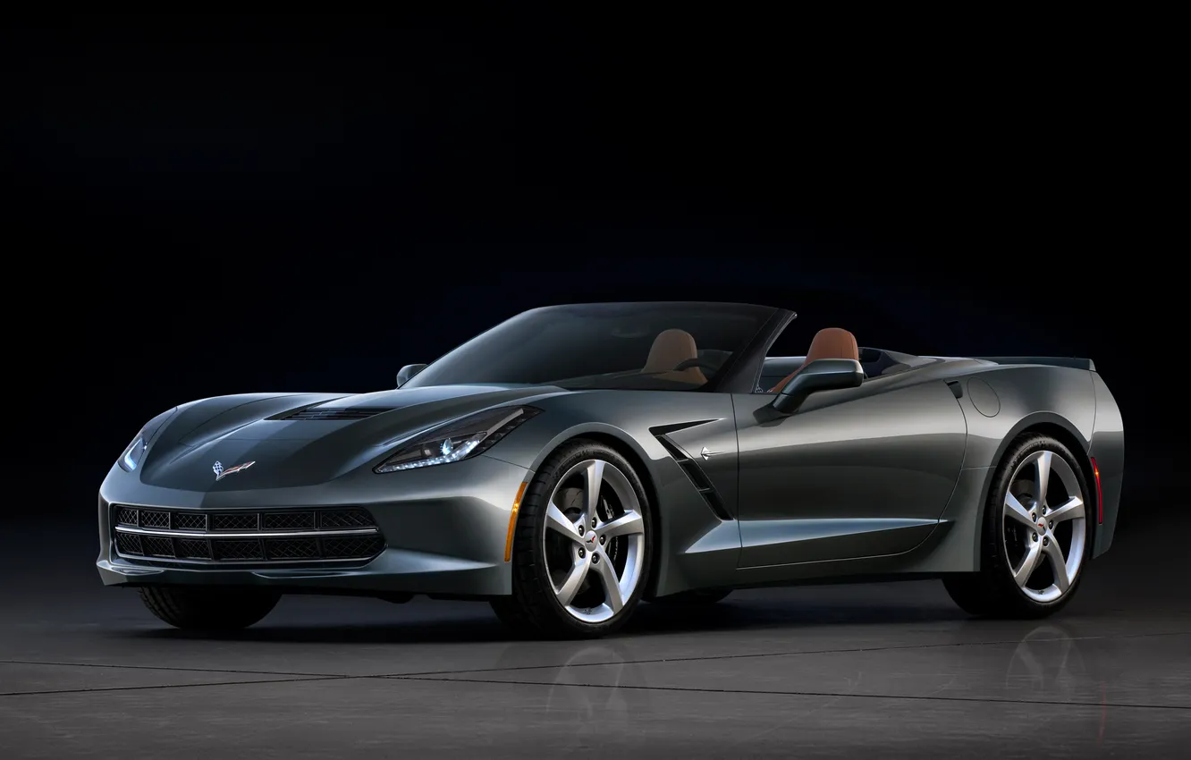 Фото обои Corvette, Chevrolet, шевроле, красивый, корвет, Convertible, Stingray
