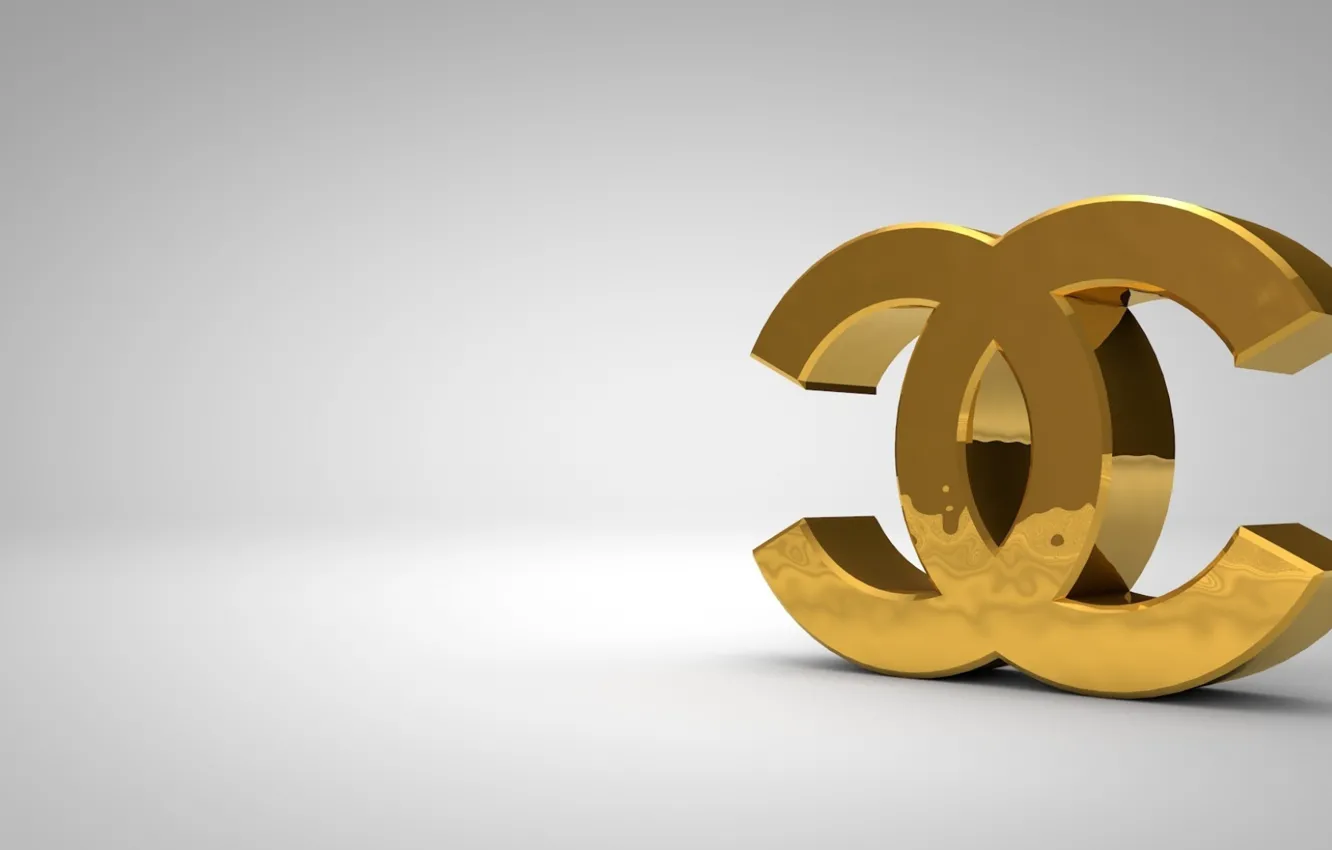 Фото обои стиль, golden, logo, бренд, Chanel