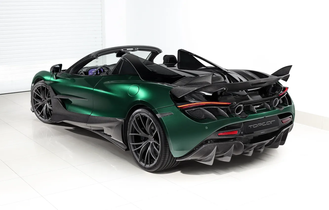 Фото обои McLaren, суперкар, вид сзади, Spider, TopCar, Fury, 2020, 720S