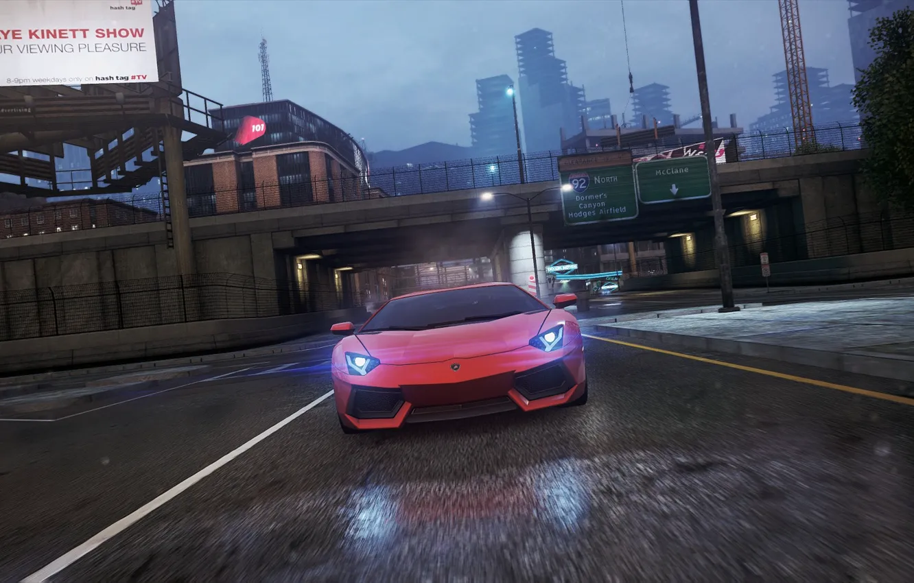 Фото обои Cars, Lamborghini Aventador, NFS Most Wanted 2012, Ван