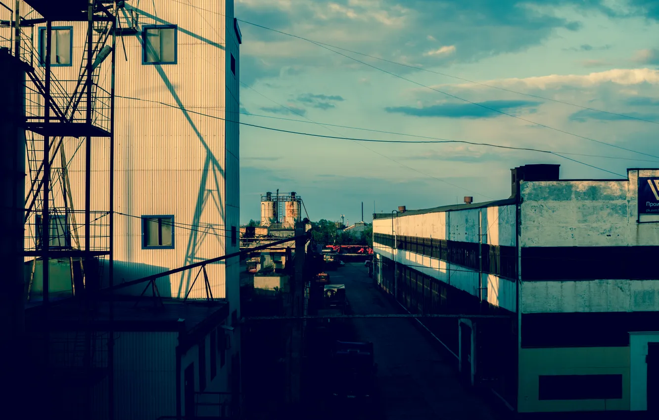 Фото обои город, завод, здания, Россия, архитектура, Stan