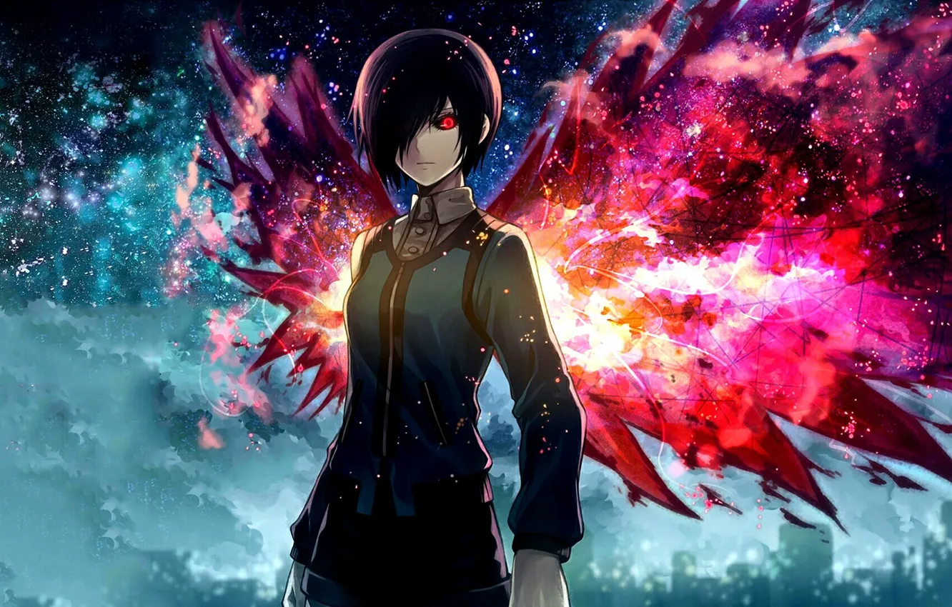 Фото обои anime, art, токийский гуль, Tokyo Ghoul, Kirishima Touka