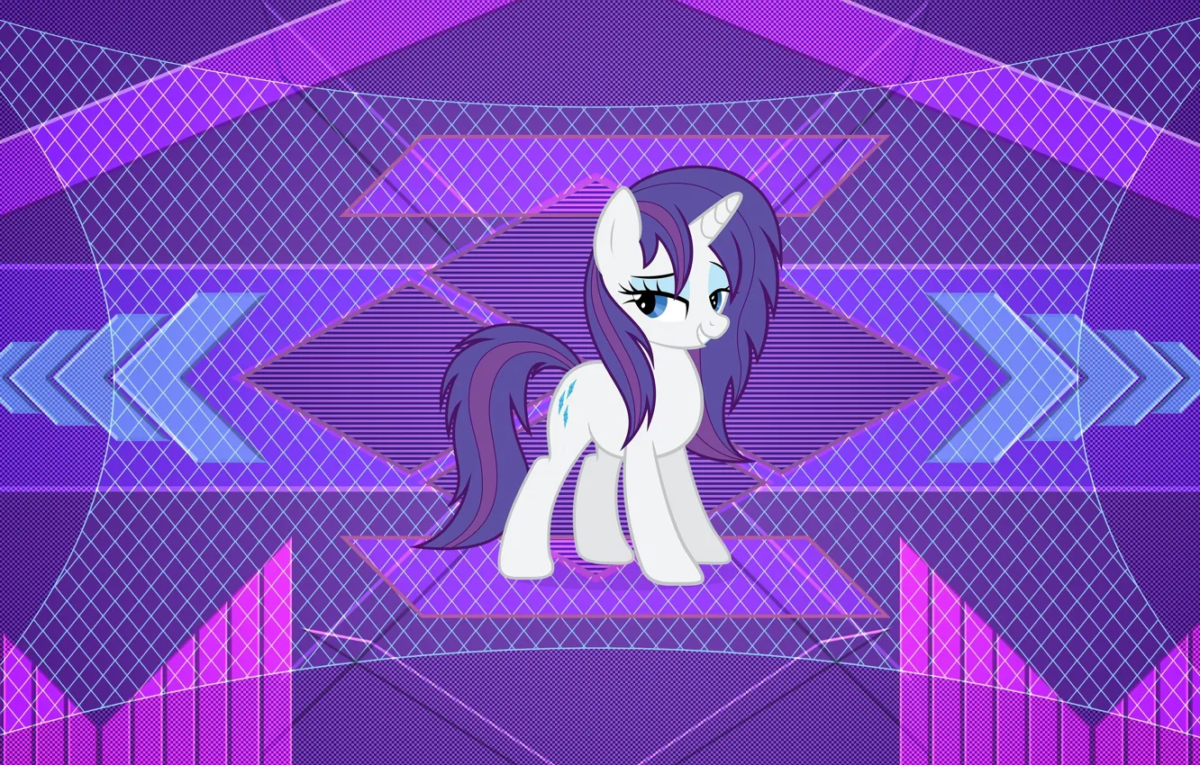 Обои фиолетовый, фон, узор, мультфильм, пони, My Little Pony на телефон ...