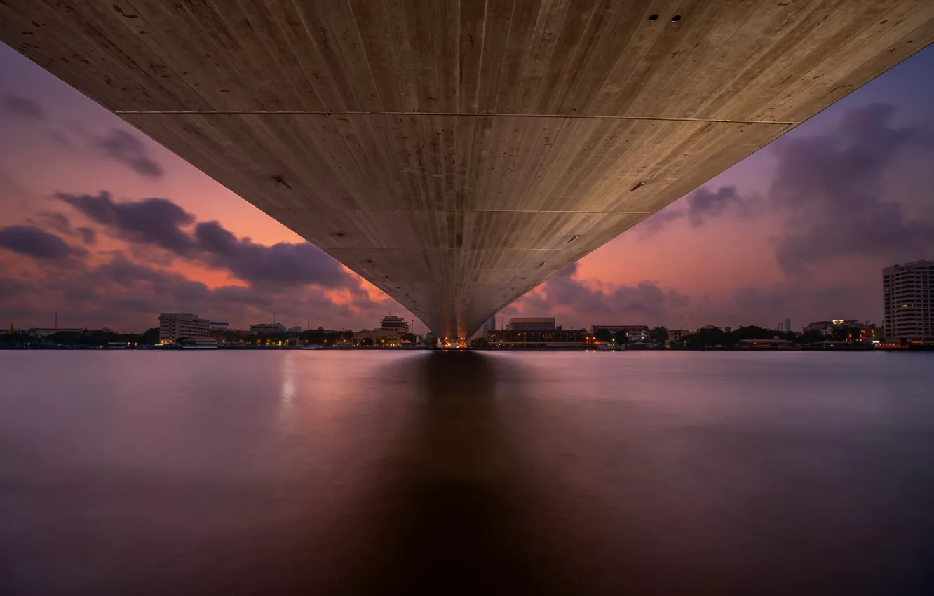 Фото обои мост, город, Bangkok