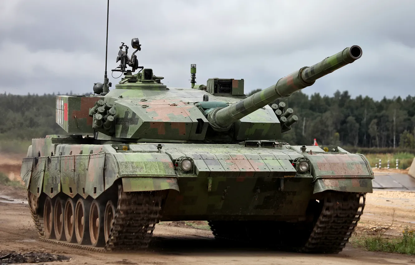 Фото обои танк, основной, Китайский, Танковый биатлон