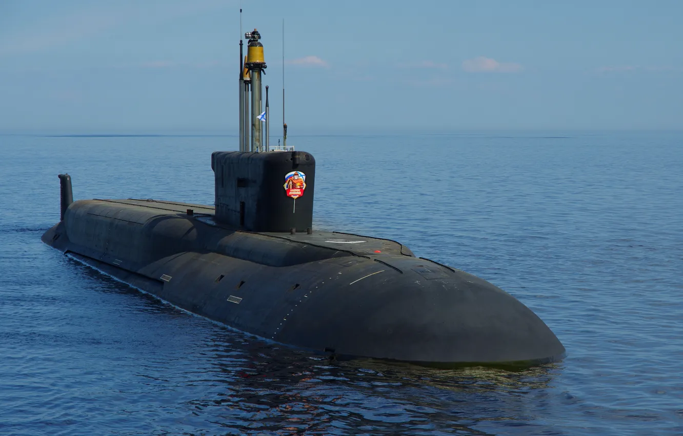 Фото обои подводный, крейсер, атомный, ракетный, вмф, владимир мономах, проект 955а
