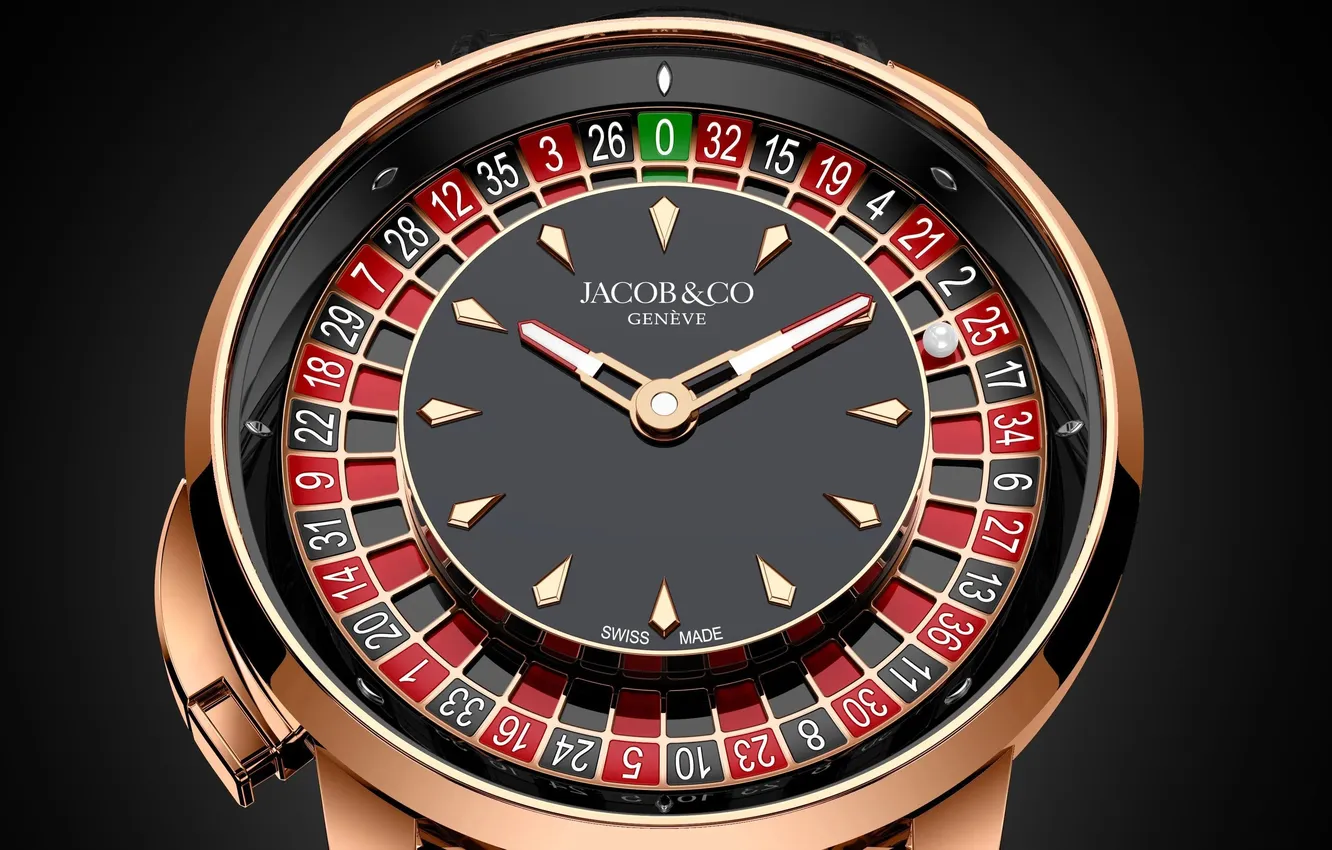 Фото обои золото, часы, кобра, казино, рулетка, Jacob & Co, Astronomia Casino Roulette Tourbillon, Astronomia Casino