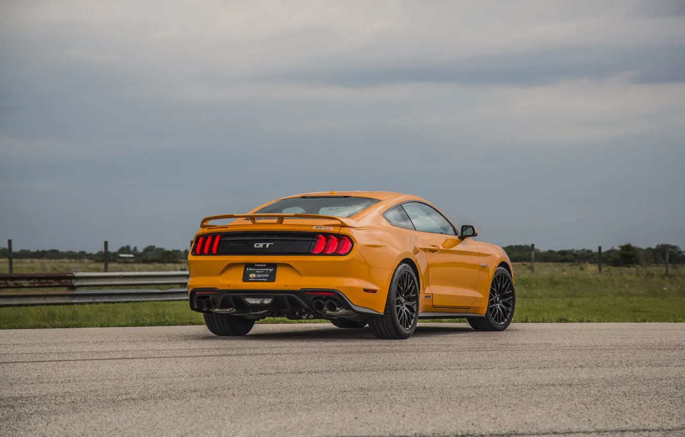 Фото обои Mustang, Ford, Hennessey, rear view, Hennessey Ford Mustang GT