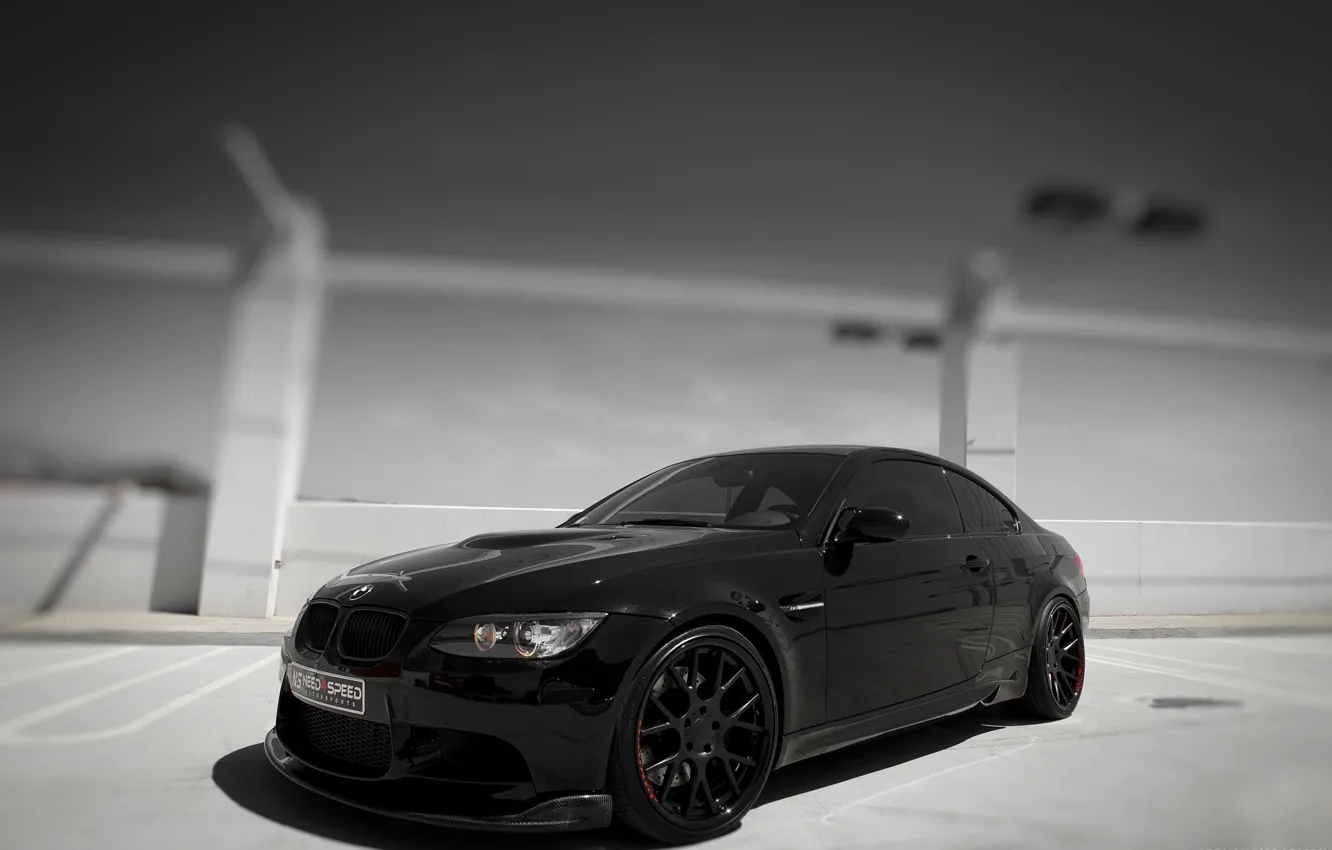 Фото обои BMW, black, e92