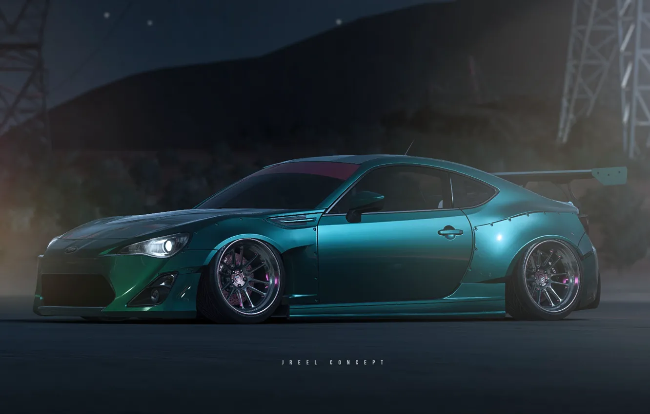 Фото обои Авто, Subaru, Машина, Арт, Рендеринг, Subaru BRZ, Need for Speed: Payback, Transport & Vehicles