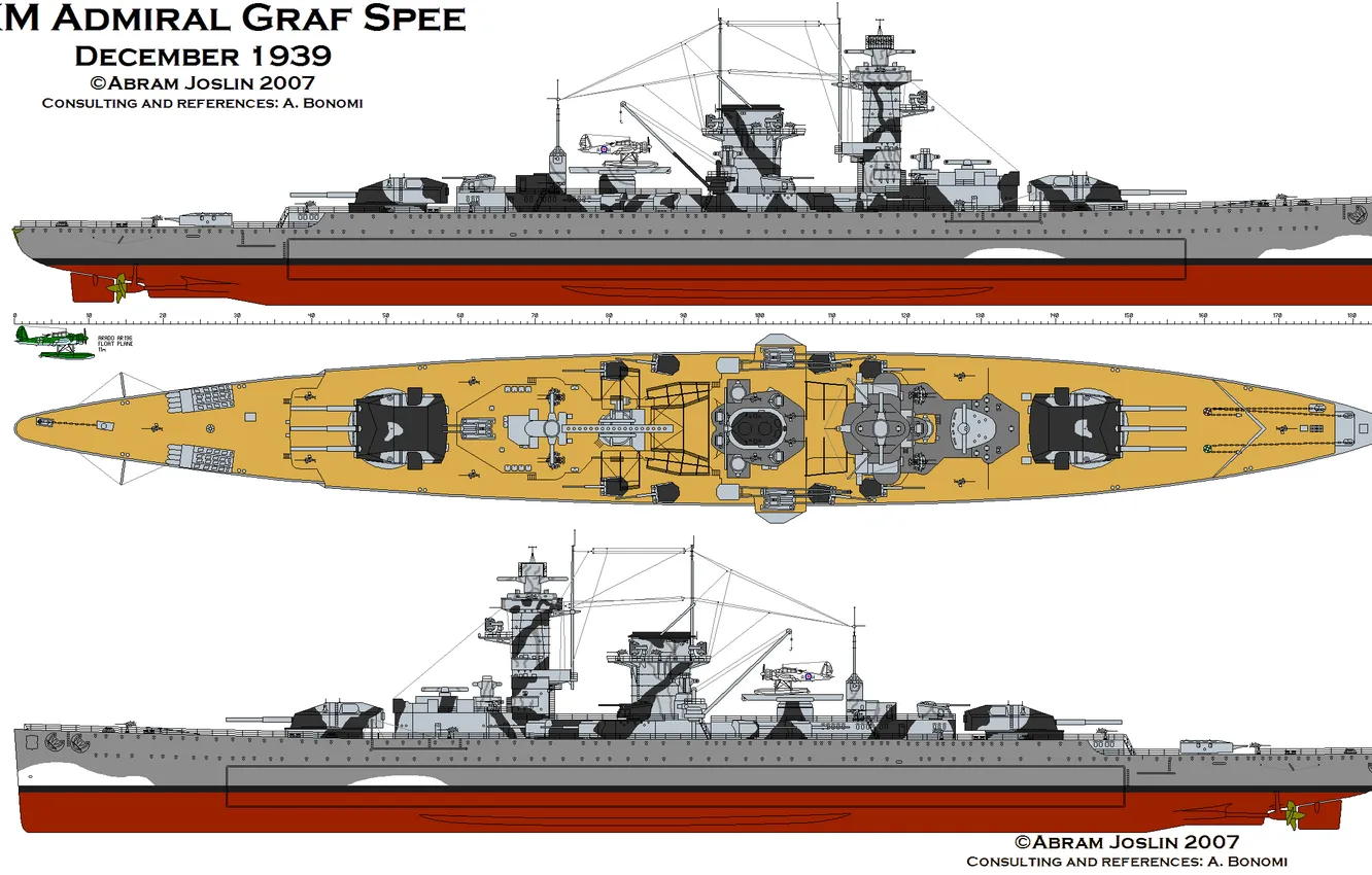 Фото обои 1939, Admiral Graf Spee, Pocket battleship, DKM