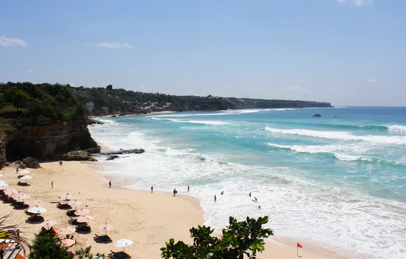Фото обои песок, Солнце, Океан, Пляж, Лето, Бали, Серфинг