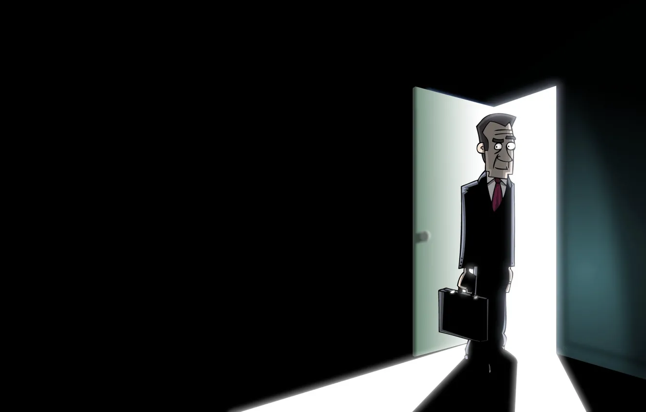 Фото обои g man, half life, cartoon