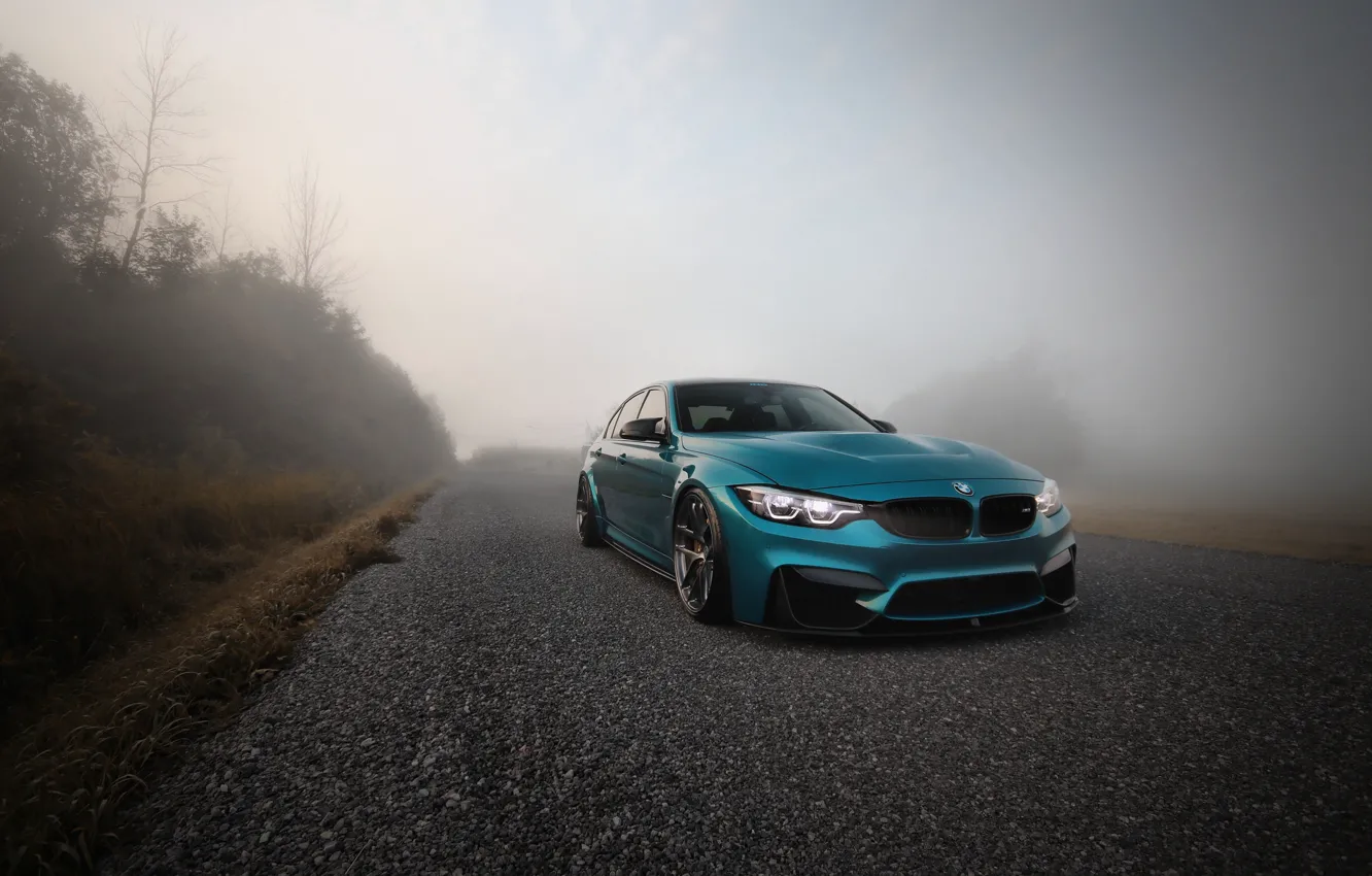 Фото обои BMW, Blue, Fog, F80, Sight, LED