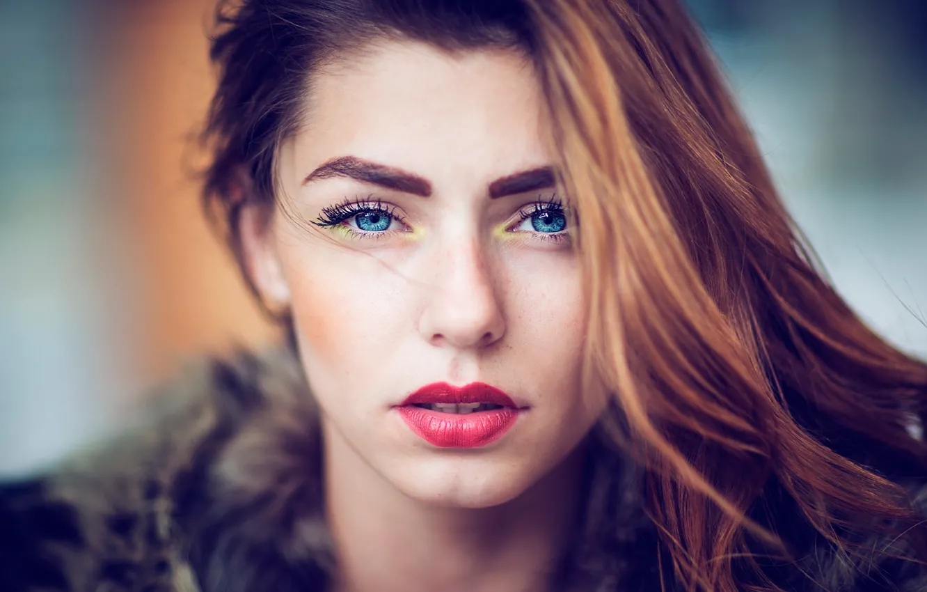 Фото обои портрет, макияж, прелесть, natural light, Just look