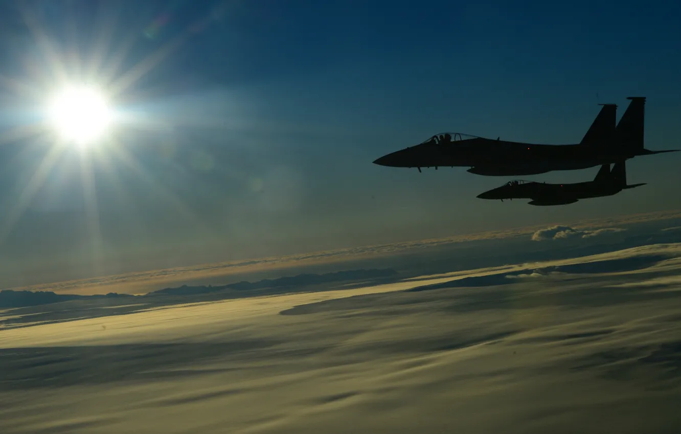 Фото обои Army, Royal Air Force, F15C