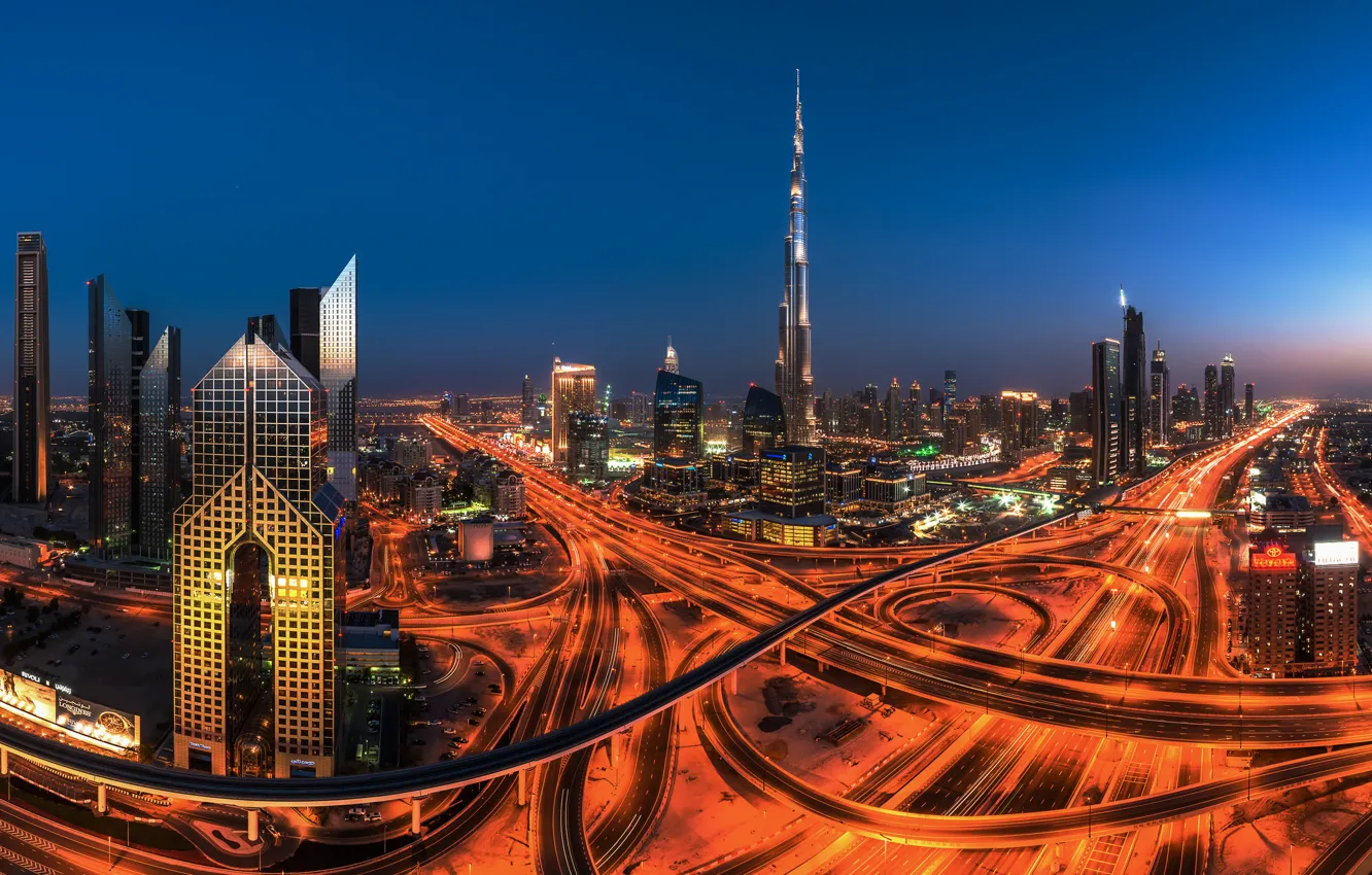 Фото обои Dubai, skyline, Marina