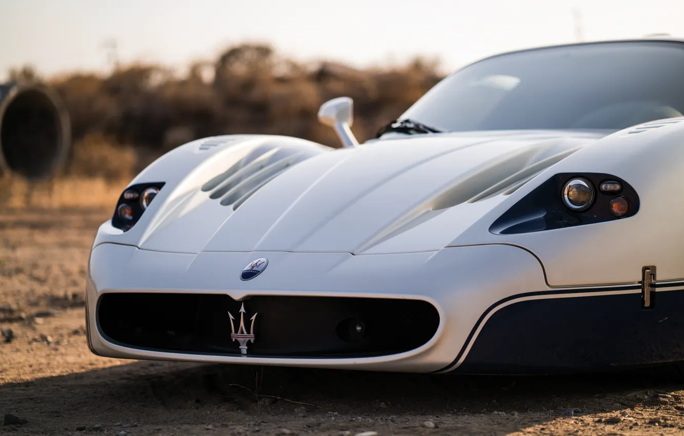 Фото обои Maserati, supercar, MC12, Maserati MC12, front view