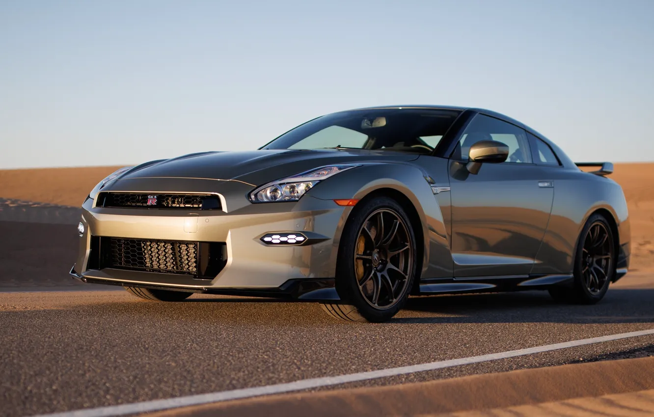 Фото обои Nissan, GT-R, R35, front view, 2023, Nissan GT-R T-spec