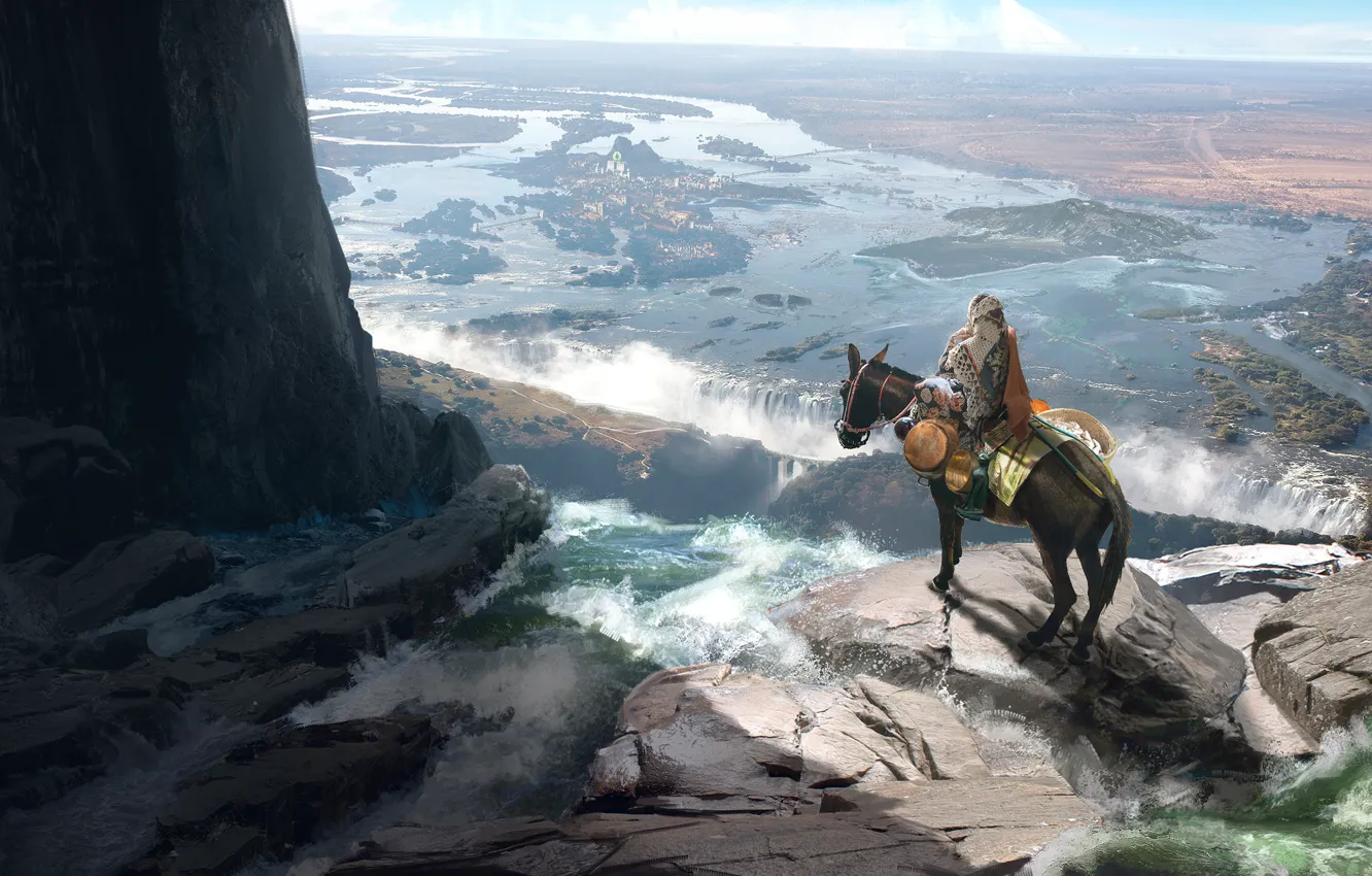 Фото обои art, blake rottinger, Travelling Merchant