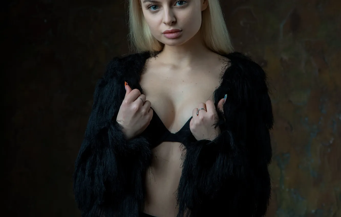 Фото обои блондинка, Настя, студийная фотосъемка, Зураб Бабаев