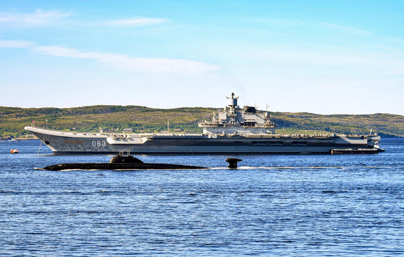 Фото обои корабли, Адмирал Кузнецов, Обнинск