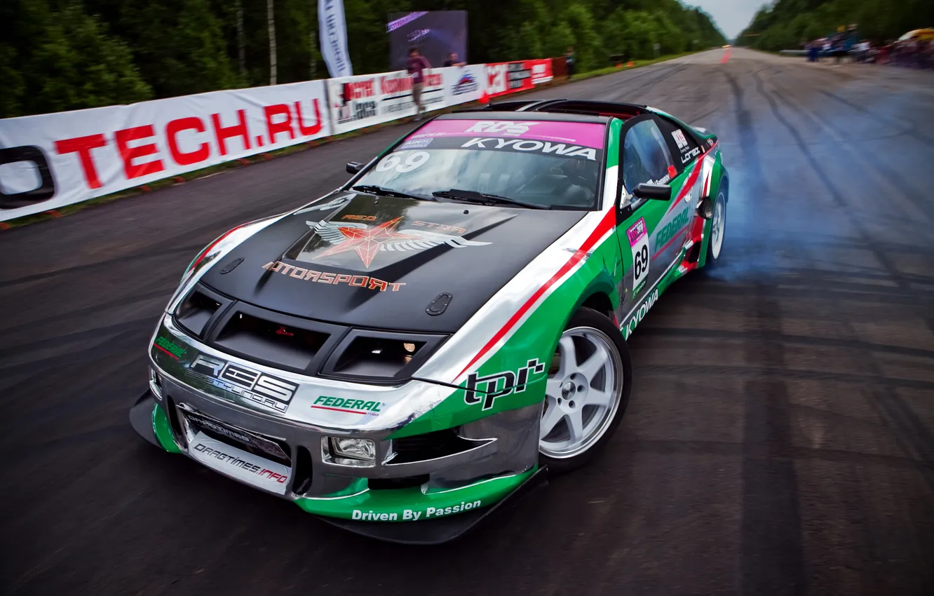 Фото обои Nissan, drift, tuning, 300ZX