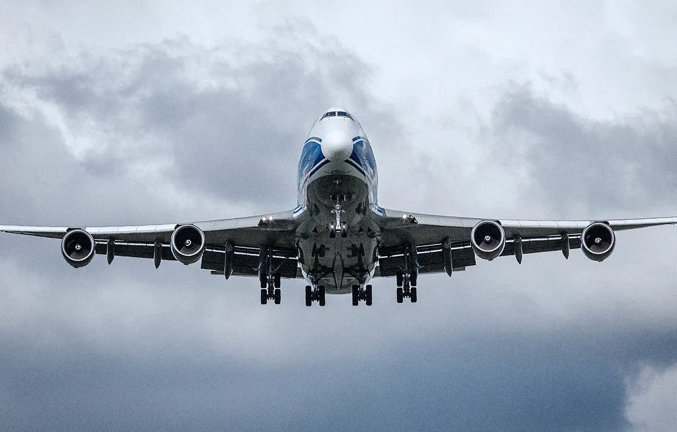 Фото обои Boeing, 747, Jumbo Jet, Landing