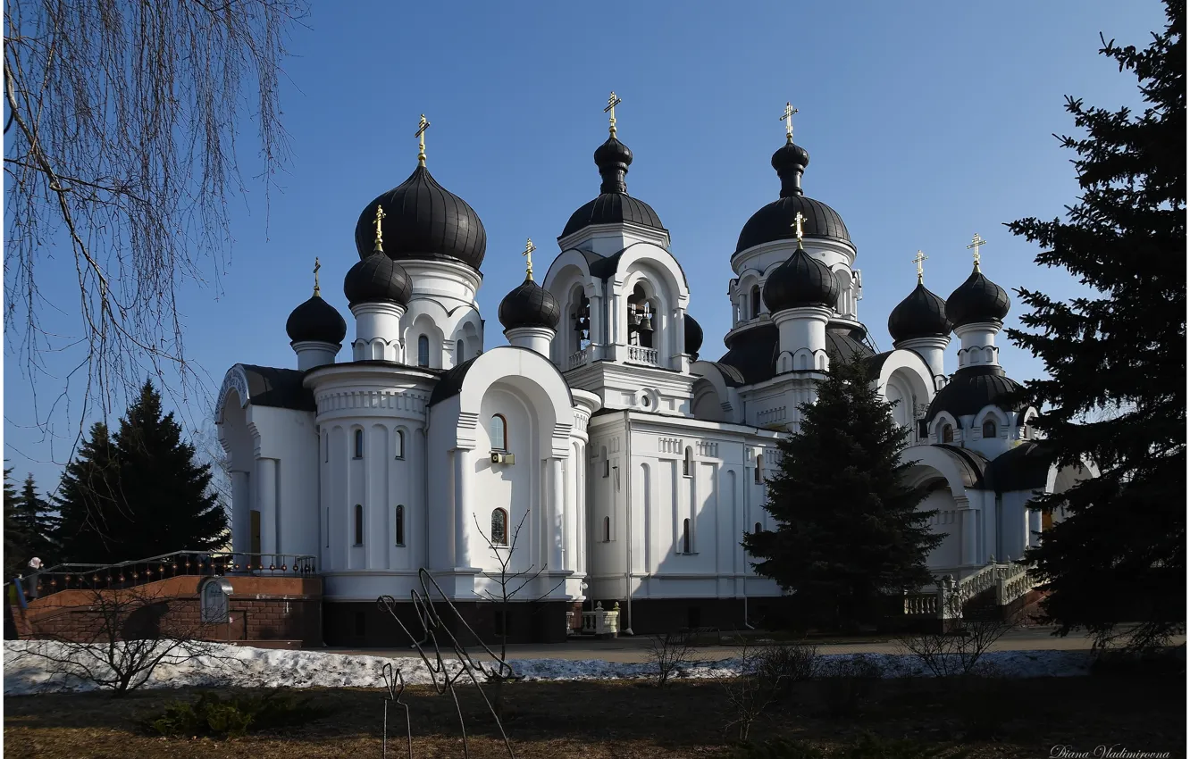 Фото обои пейзаж, церковь, собор, путешествие