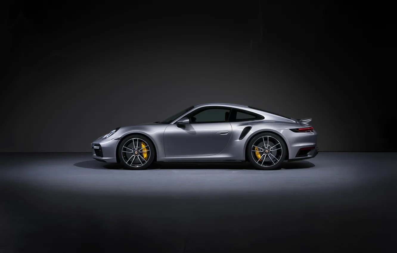 Фото обои 911, Porsche, вид сбоку, Turbo S, 2020, 992